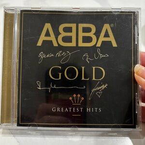 ABBA GOLD Greatest Hits CD — Black & Gold Cover